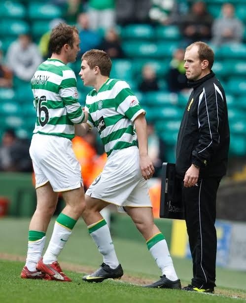 Sixteen years ago a young hopeful made his debut for Celtic. Since that day, he has won 13 titles, 7 Scottish cups and 6 League cups. He has played for his country 39 times and is the most decorated player in Scottish football history. Take a bow James Forrest.