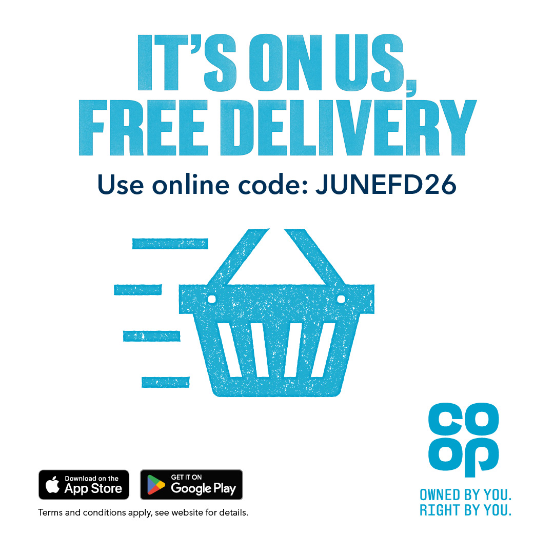 helenwhite737's tweet photo. Get free delivery when you spend £25 or more online with @coopuk by using the online code MAYFD26 🎉 https://t.co/KJ8k5TEc5l 🛒 T&amp;Cs apply: https://t.co/sMrtkk7w5w https://t.co/dbCdxE9a2u