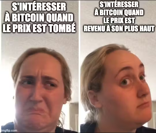 StackinSat_FR's tweet photo. Vous aussi, vous connaissez des gens qui se sont intéressés à Bitcoin SEULEMENT à son pic, ne s’y intéressent plus du tout aujourd’hui, et vont s’y intéresser à nouveau SEULEMENT quand il sera à un nouveau plus haut historique ? https://t.co/ux5zdFbOld