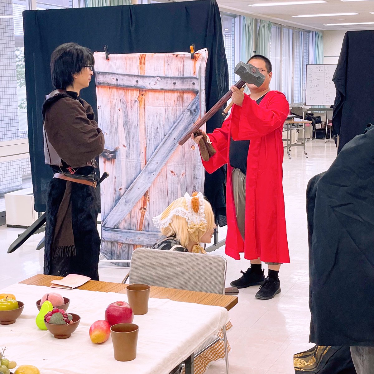 LARP_Laymun's tweet photo. 本日、SW2.0LARP「魔女カムガヤーの魔法砦」開催しました！

メンバーのdagon先生がGMしてくれました！やったー！！

砦攻城戦を体験に昇華した素晴らしいLARPでした！ご参加頂きありがとうございましたー！
#laymun https://t.co/L8PyitWbYw