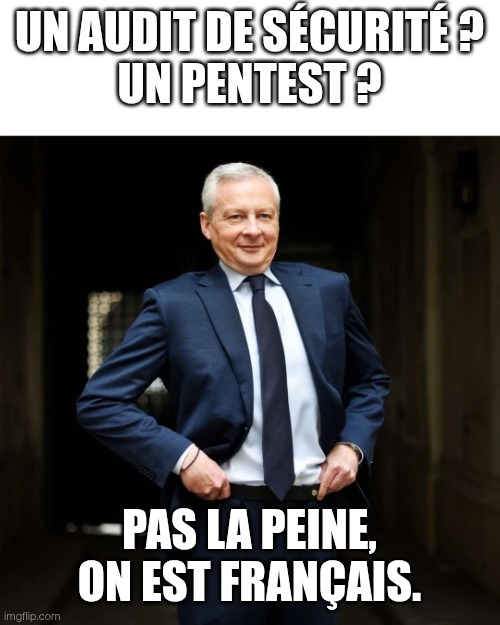 djul1981's tweet photo. @pbeyssac @toine762 Croyance populaire que personne oserait attaquer le saint État français parce que c'est une forteresse.
Et que le pirate aurait peur du gendarme avant même de passer à l'acte.
(Vu de l'Intérieur, littéralement) https://t.co/5VHy6eQwap