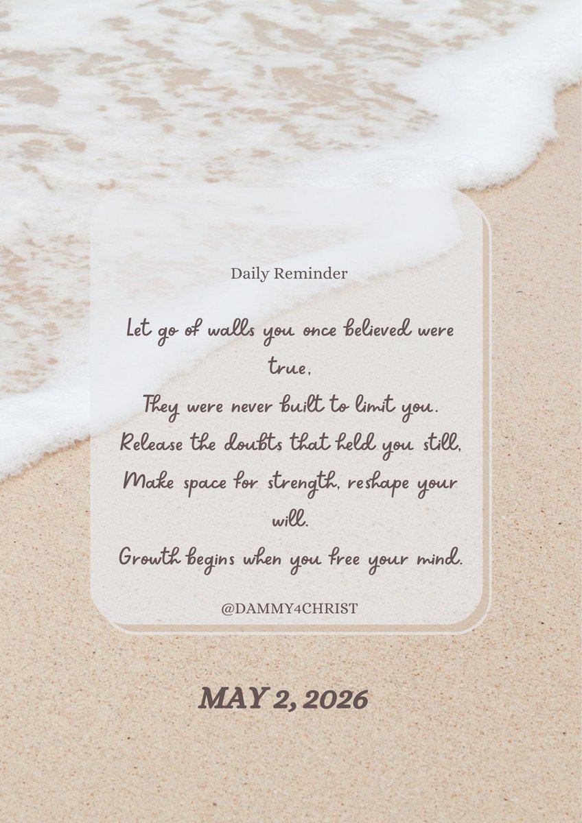 OlunloyoC31134's tweet image. Sometimes growth means letting go of old beliefs that no longer serve you. Free your mind, embrace change, and allow yourself to become better. ✨
#DailyReminder #Growth #SelfImprovement #Mindset #LevelUp #Change