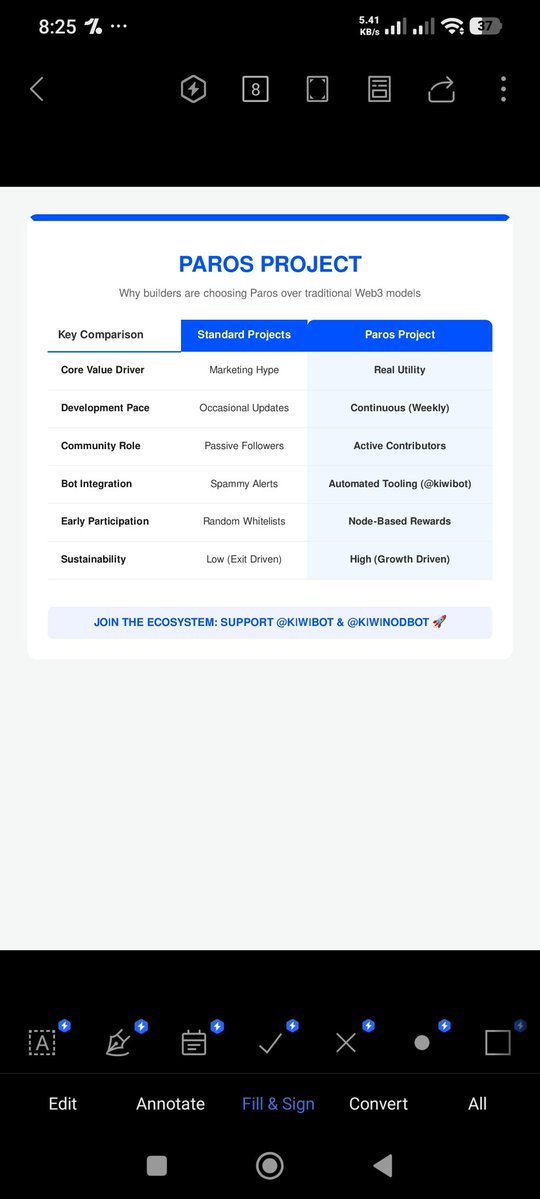 The Paros Project is building a powerful and innovative ecosystem in the Web3 space.
Big shoutout to <a href="/kiwibot/">Kiwi</a> 🥝 for keeping the community active and engaging!
#Paros #Web3 #Crypto #Blockchain #Airdrop #DeFi @kiwinodbot0x2b8Ec07837157A1035A4A8b223617476AC5c5E06