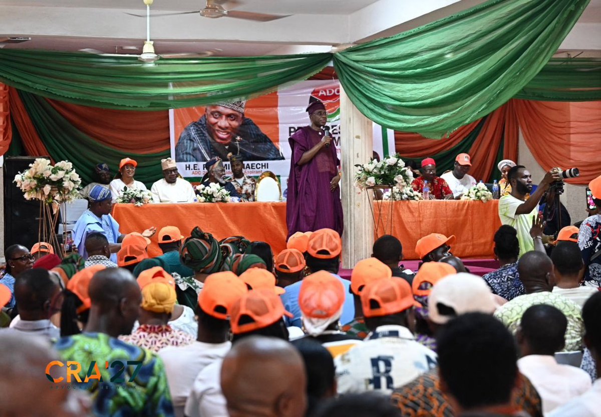 A man speaks so confidently, ADC, give Amaechi a chance, your most experienced contender, citing 8 years gov, speaker, 7 plus years, minister &amp; campaign leadership that brought opposition to power. He said: “I know what to do” &amp; vowed to fix insecurity, lead Nigeria with results.