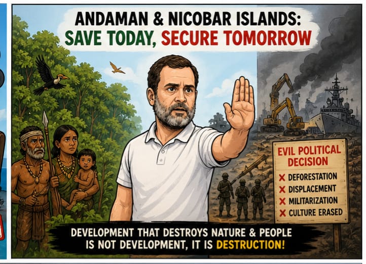 WithRG's tweet photo. Be the voice of Rahul Gandhi to save Andaman & Nicobar Ecology.
#WithRG
#AndamanAndNicobar https://t.co/6Zntq6Ok1q