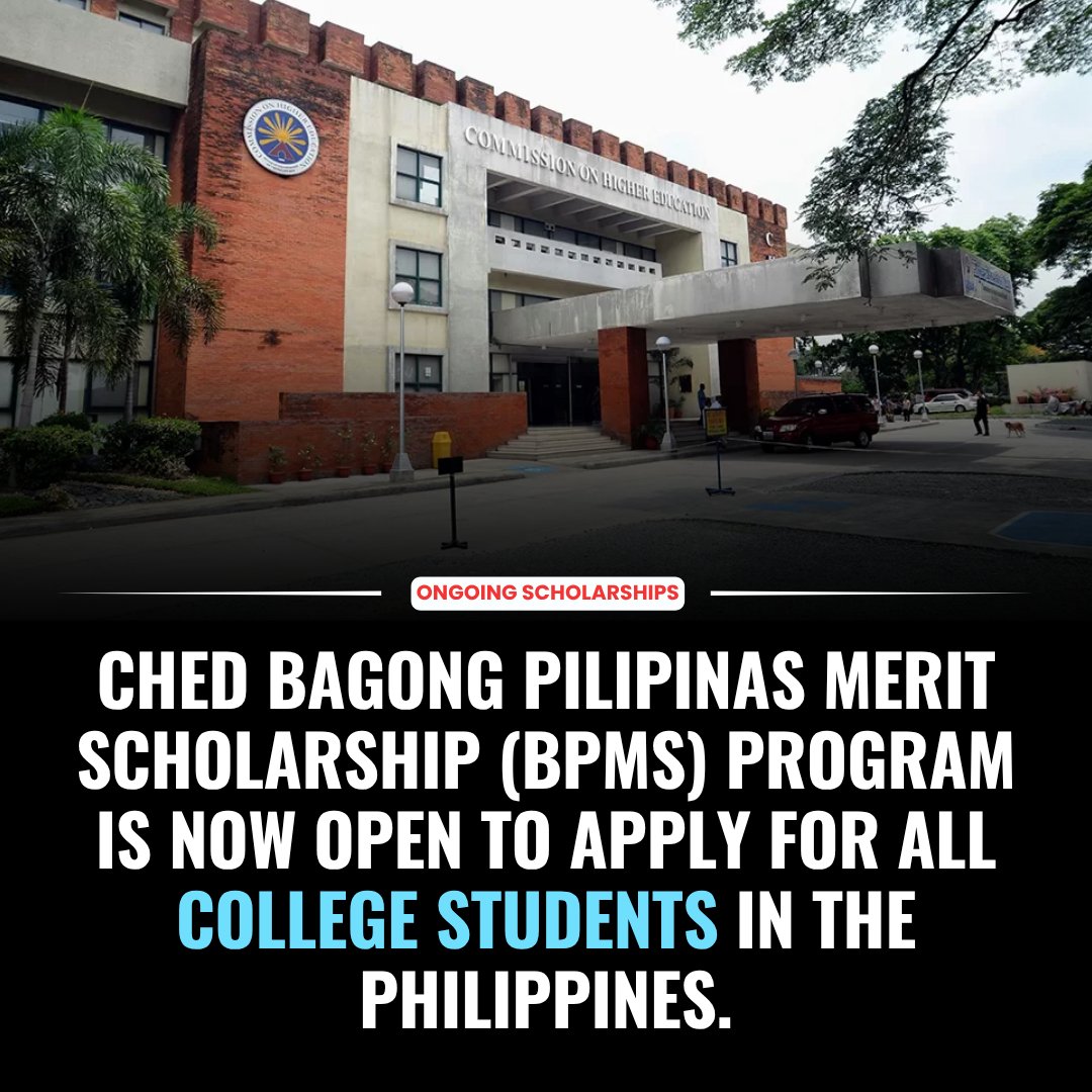Iskolarship's tweet photo. Bagong Pilipinas Merit Scholarship: https://t.co/nEnFjwO6o7

📍BENEFITS:
• Tuition and other school fees
• Stipend, allowance
• Academic Excellence Incentive

Bagong Pilipinas Scholarship is now accepting applications for the College Scholarship Program. https://t.co/bKtUtgPi6N