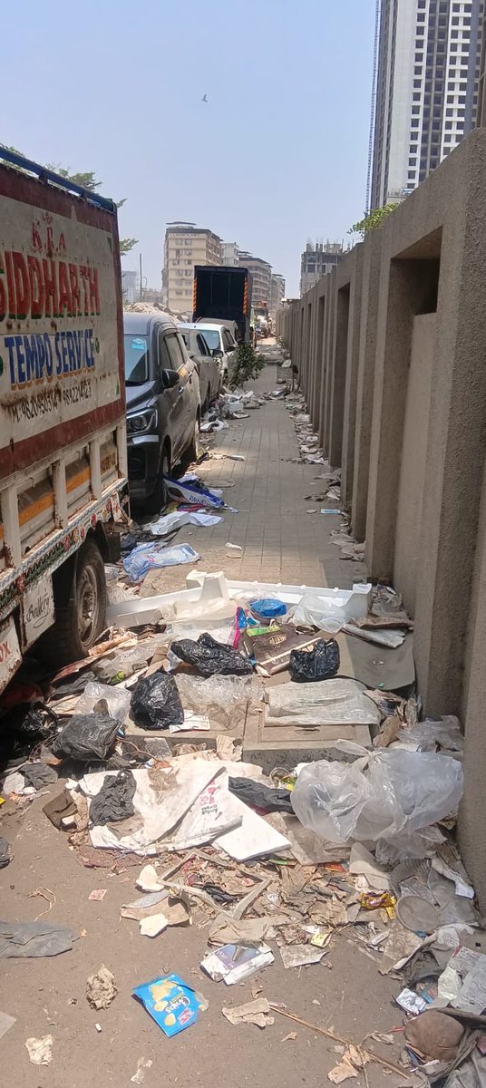 naddabz's tweet photo. Residents of Dosti Planet North pay heavy taxes, yet the back road is filthy and completely neglected. No cleaning, no maintenance—just total failure by authorities. This is unacceptable civic negligence. Immediate action required. @TMCaTweetAway https://t.co/AxaivrYI8j