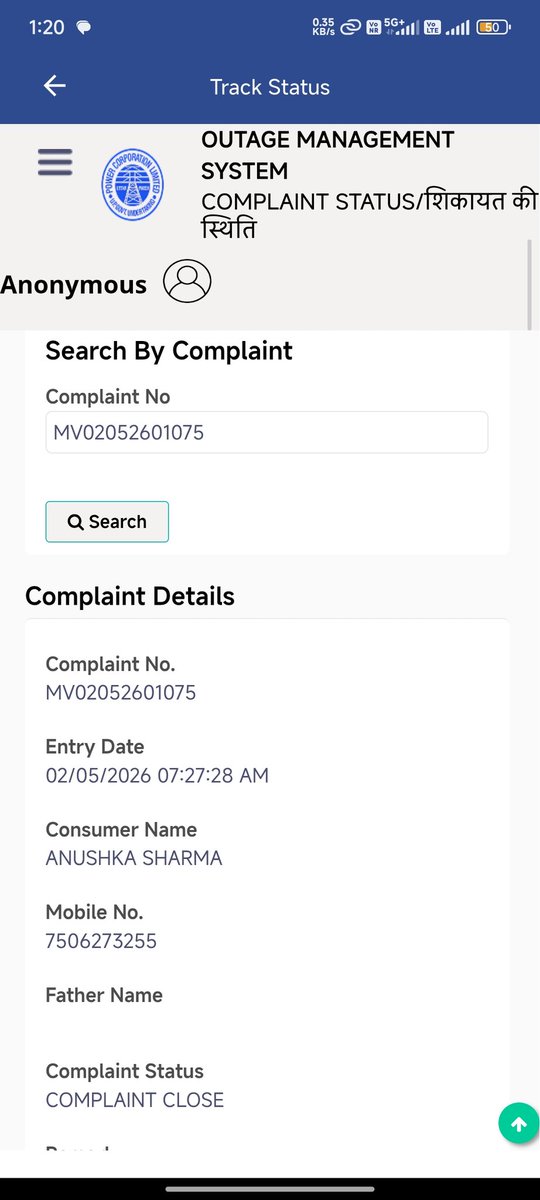 ashok066877's tweet photo. @MVVNLHQ @UPPCLLKO @MVVNLUNNAO @myogiadityanath @PMOIndia @BJP4India @aajtak
Lo fir complaint close kar di gyi within 5 hours,wah kaam chor electric Department saram karo , problem slove kiya nhi or complaint close kar di..
Mai pichle 45 days se lagatar complaint kar rha hu .
📢 BJP me black spot ele. Vibhag https://t.co/bl6EBgfSLM