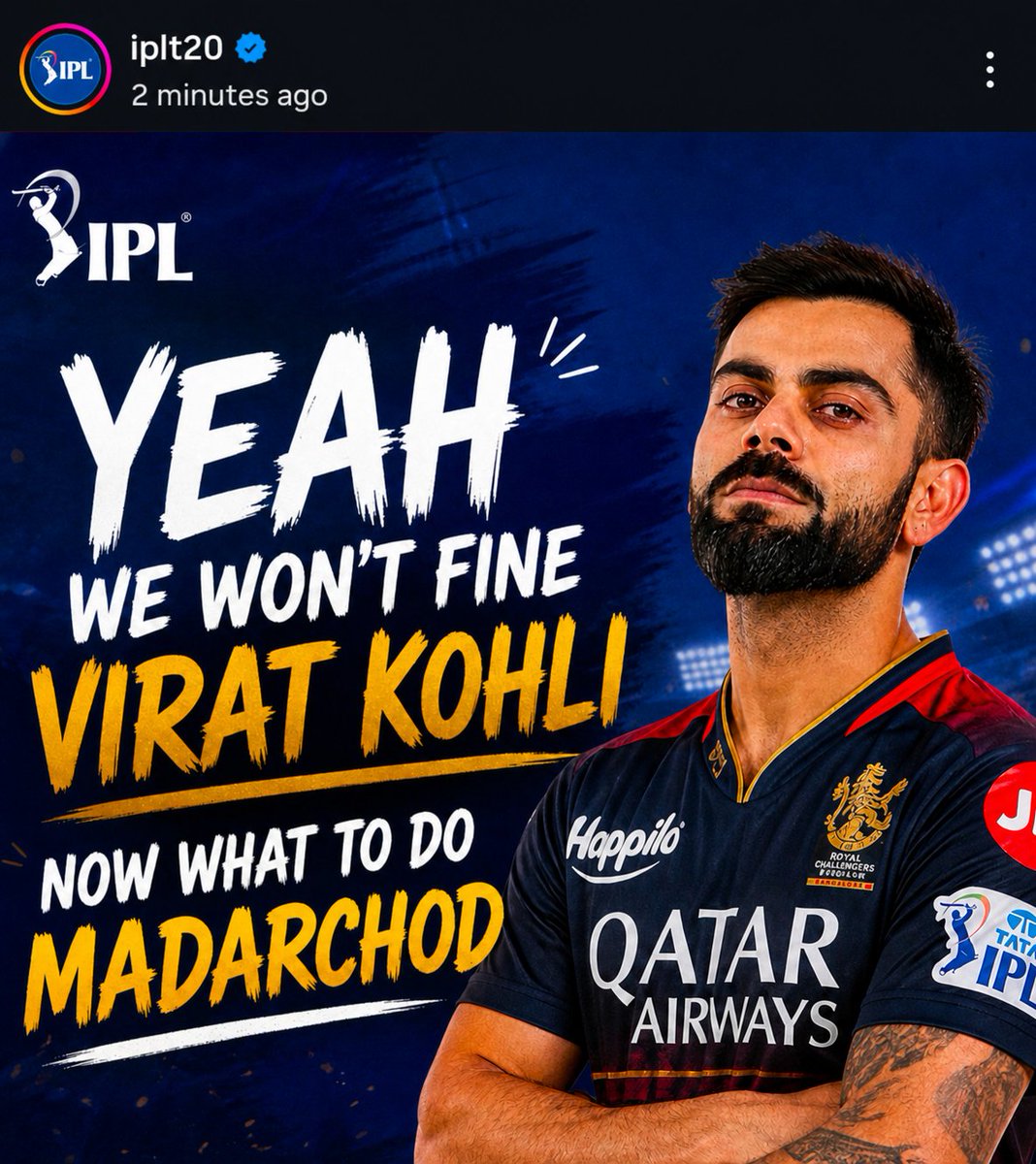 New Instagram post of IPL