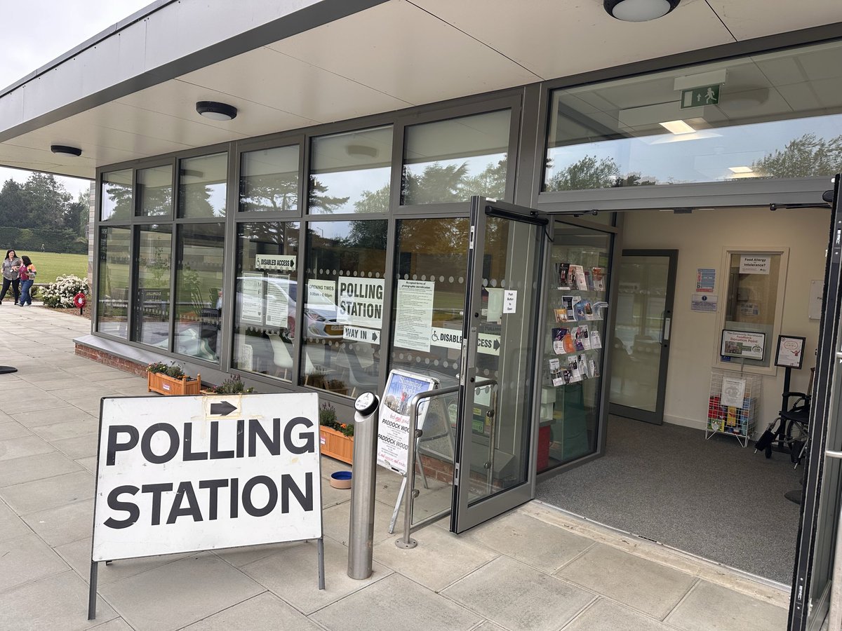 TWBC_ChiefExec's tweet photo. Couldn’t be more excited to be one of four election pilots for early voting. Polls open in two minutes (and there’s a queue in the RVP shopping centre!) https://t.co/Fdzy8aahto