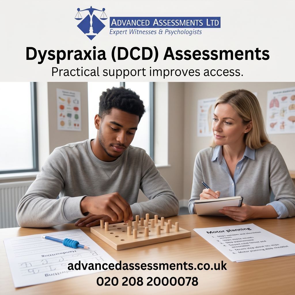 ExpertWitness_'s tweet image. Dyspraxia/DCD can affect motor planning, handwriting, sequencing, and fatigue.
Assessment clarifies practical adjustments.
To book with us, visit our website.

#dyspraxia #DCD