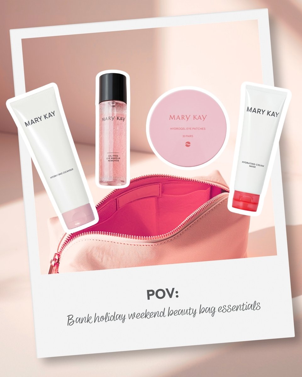 MaryKayUK's tweet image. POV: Your bank holiday beauty bag is set. ✨
Cleanse, refresh, hydrate, repeat.
What’s making it into your bag this weekend? Let us know in the comments ⬇️

#MaryKayUK #SkinCare #SkinCareEssentials #BankHolidayWeekend #BankHoliday #MaryKay

ow.ly/leA750YTaSB