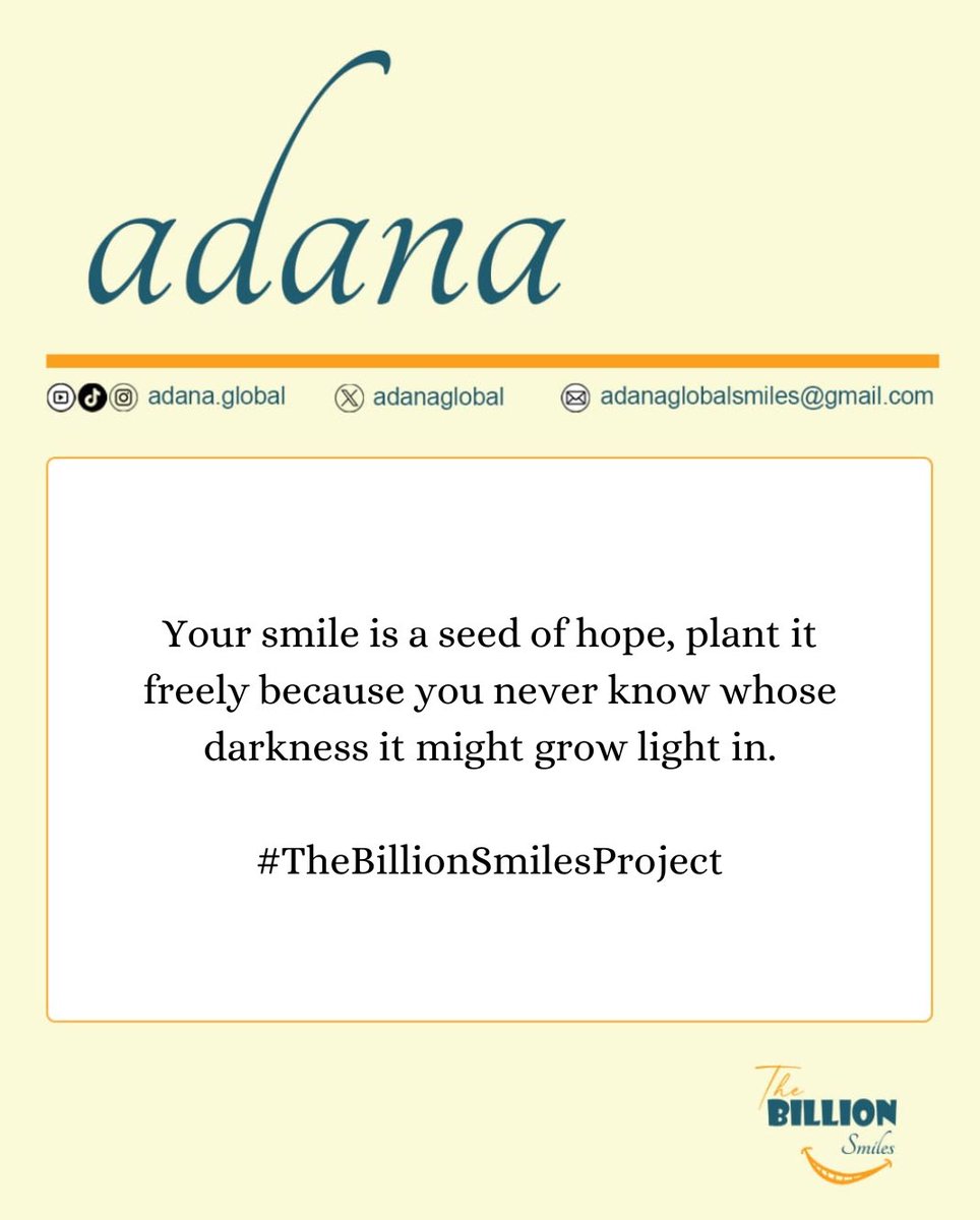 adanaglobal's tweet photo. #TheBillionSmilesProject 
#Adanaglobal 
#Hope 
#Joy https://t.co/VAK4h6HVXE