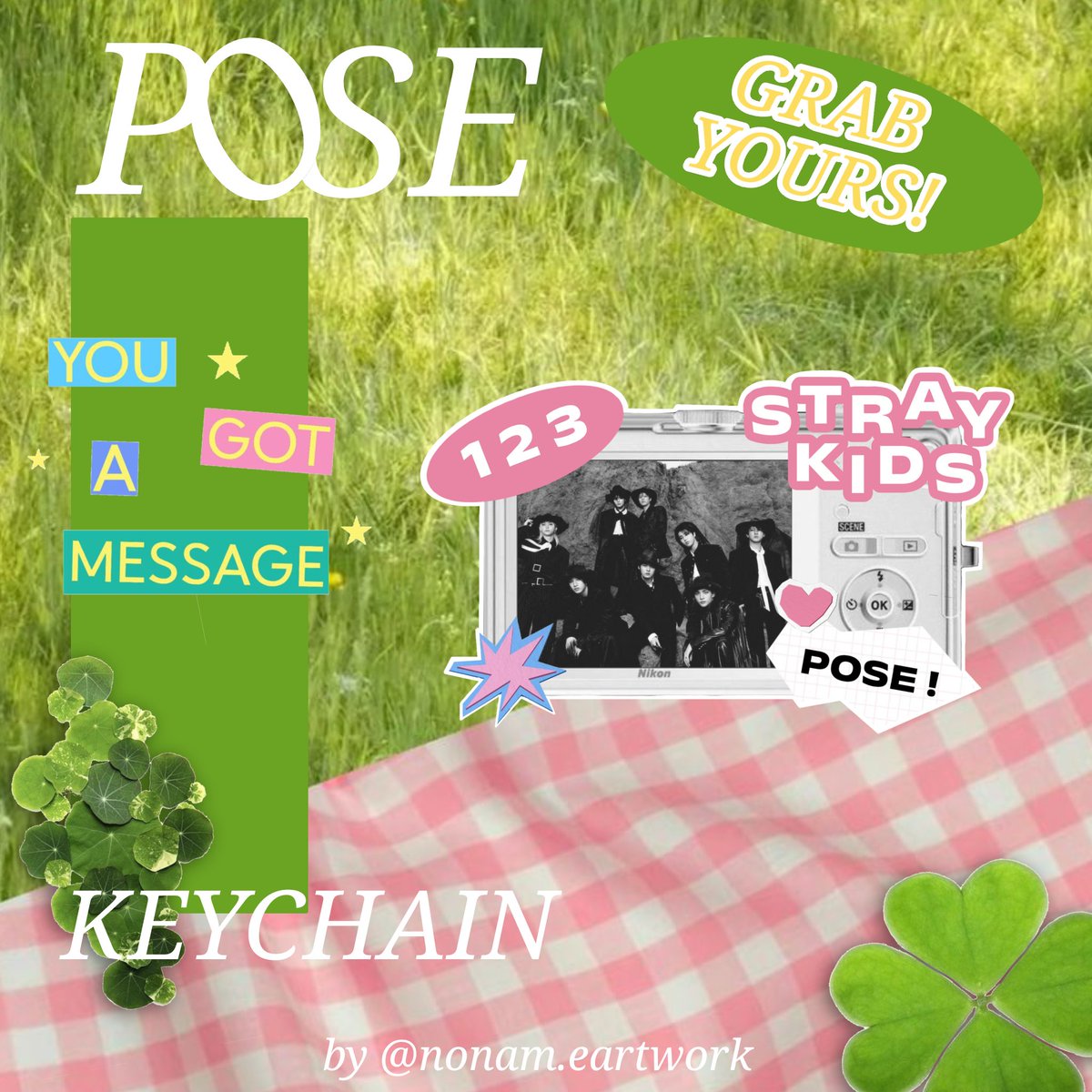 achanachh's tweet photo. 123 Pose! Stray Kids Acrilic Keychain by @nonam.eartwork (on ig)
💵 : @ Rp.20.000
Dp : @ Rp12.000
Available : all member
Bahan : akrilik (6 x 4.2 cm), gantungan ring putar
Link pre-order : https://t.co/rDrakp6FJI
#keychain #keychaincustom https://t.co/oK9WBLwH6i