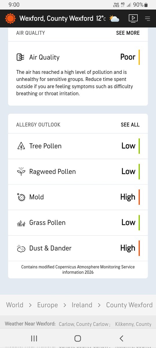 djtgoodie's tweet photo. Today's weather is brought to you with a #SheetOfChemicals curtsey of @DARPA and #HAARP 
Do not go outside so the website states, you'll get throat irritation and difficulty breathing 🤐 Hmmm, wonder why now 🤐 
#SprayedLikeBugs #ChemicalFallout https://t.co/fWTvc7HW5l
