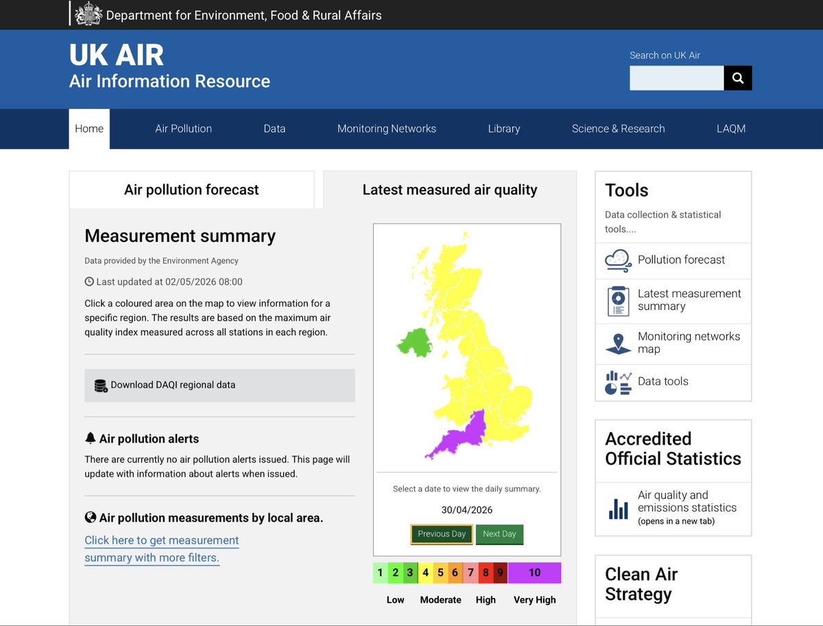 Clean Air in London tweet media