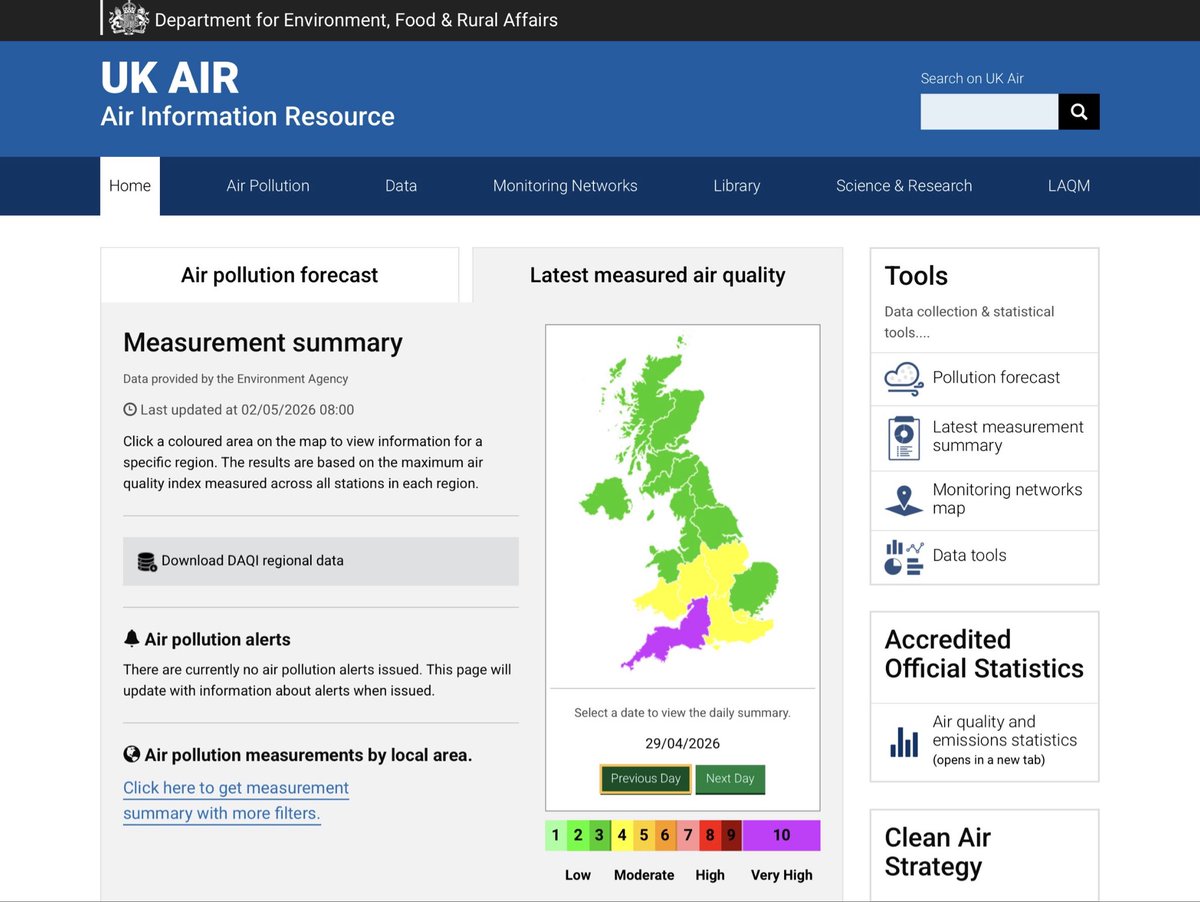 Clean Air in London tweet media