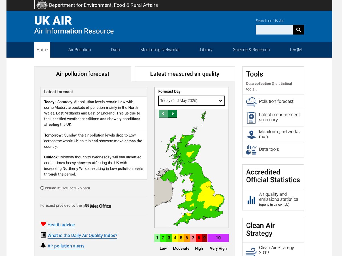 Clean Air in London tweet media