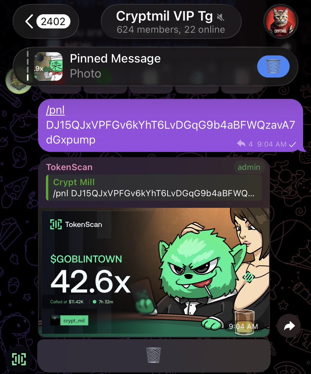 Crypt_mil's tweet image. 42x    up on my call $goblintown 

DJ15QJxVPFGv6kYhT6LvDGqG9b4aBFWQzavA7dGxpump 💫 🍀

#Solana #SolanaMemecoins #Memecoin #fomo