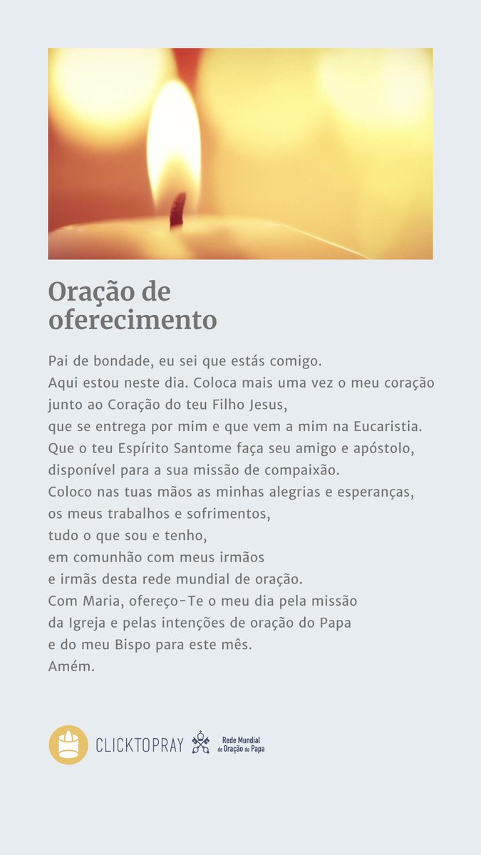 Click To Pray | O Video do Papa tweet media
