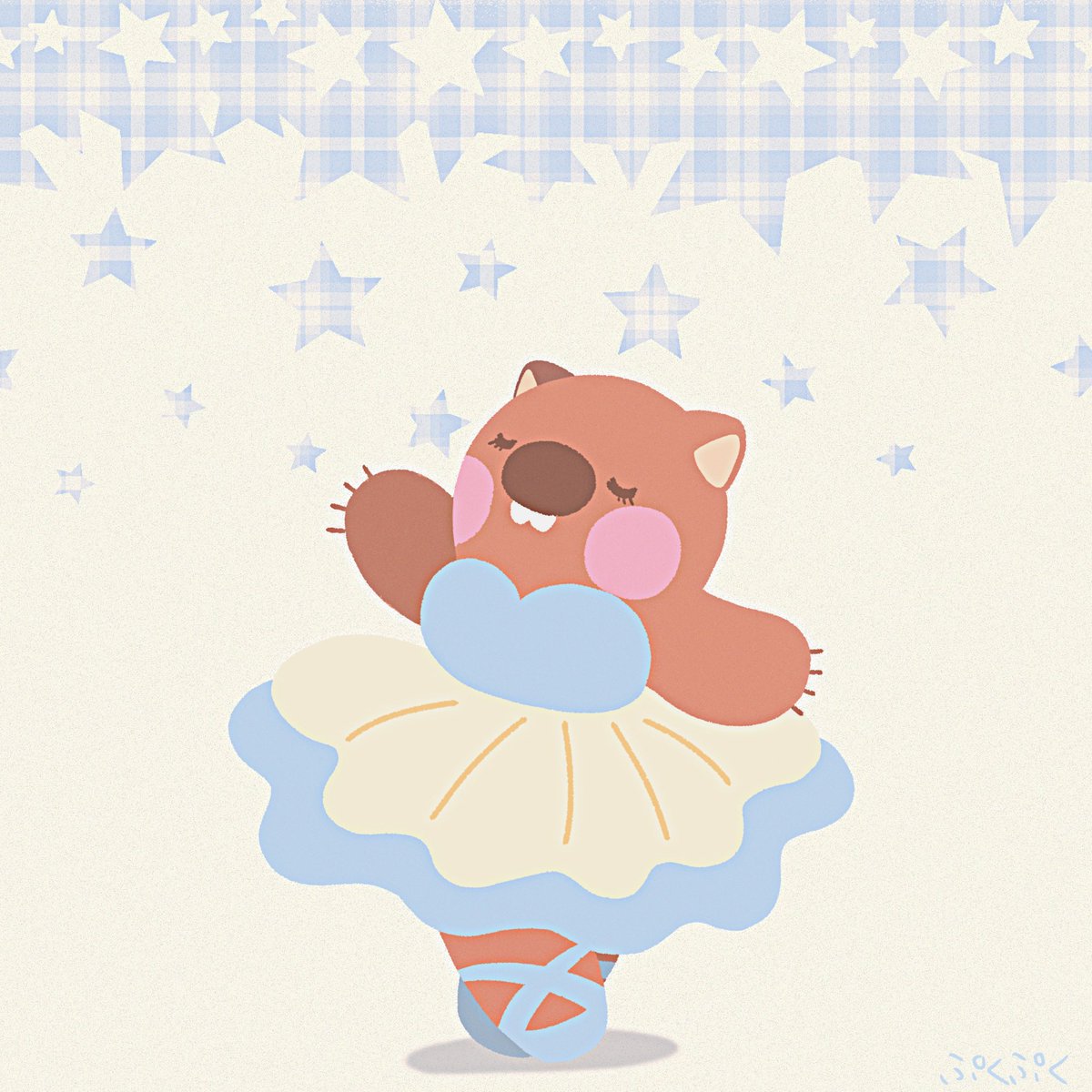 ぷくぷく︎︎🍎LINE絵文字発売中 tweet media