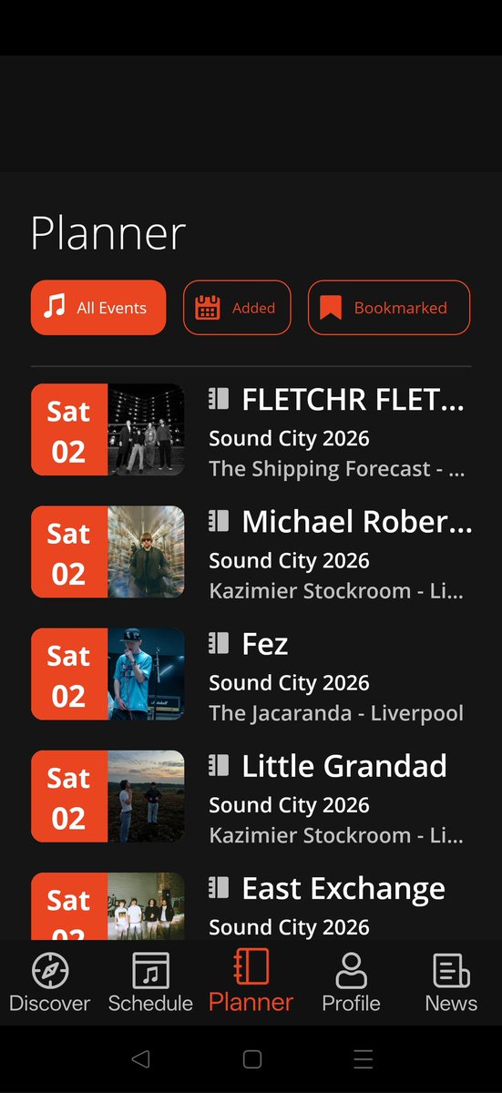 alphadom's tweet photo. The plan for #soundcity starts. Should be a cracking day https://t.co/3fuVENc1f9