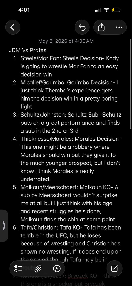 Josh_Daily's tweet photo. UFC Perth Picks https://t.co/K1tfsr9Svl