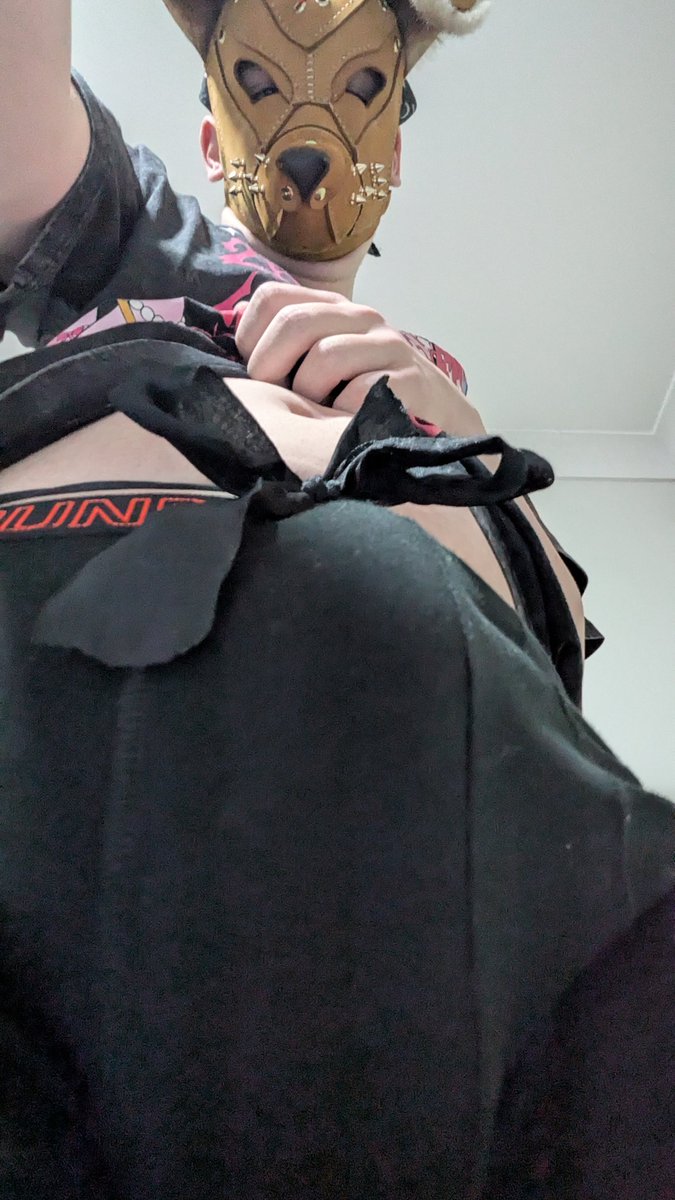 Ruff_Pupper's tweet photo. Come huff my puppy bulge~

#puppyboy #pupgear #pupmask #pupplay #petplay #femboy #submissive #sub https://t.co/ywpjfWNxZM