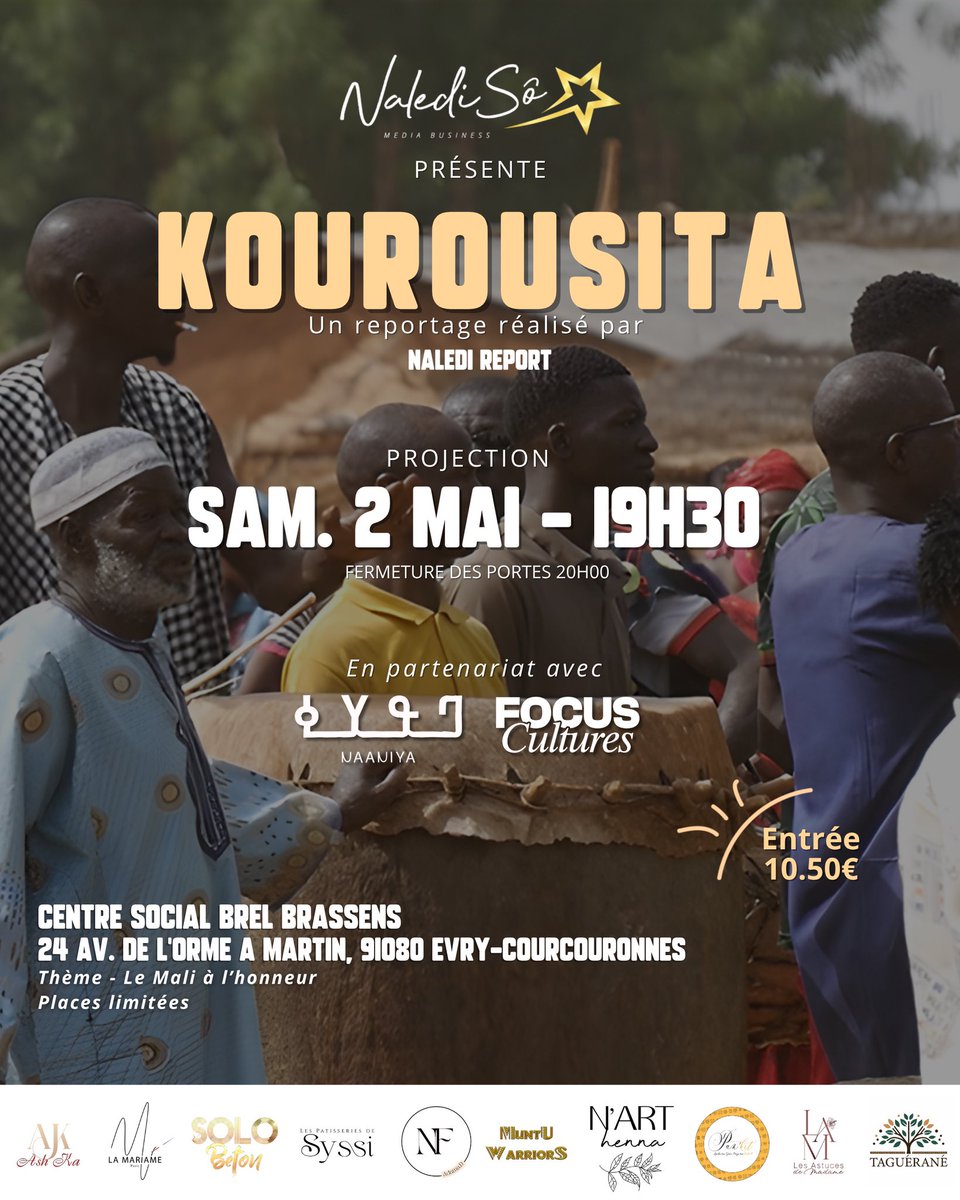 naledi_so's tweet photo. J-J – C’EST LE GRAND JOUR !

Ça y est… le jour tant attendu est arrivé ! ✨

Important : merci d’être à l’heure – les portes ferment à 20h, aucun retard ne pourra être accepté ⏰

On se retrouve ce soir pour une soirée mémorable 💛🔥

#Mali #projection #kaarta #nalediso https://t.co/cb1UAJpfJw
