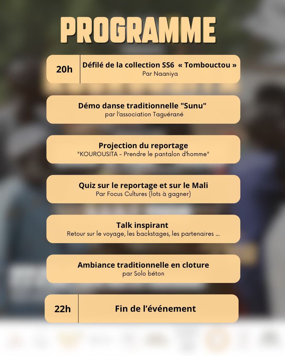 naledi_so's tweet photo. J-J – C’EST LE GRAND JOUR !

Ça y est… le jour tant attendu est arrivé ! ✨

Important : merci d’être à l’heure – les portes ferment à 20h, aucun retard ne pourra être accepté ⏰

On se retrouve ce soir pour une soirée mémorable 💛🔥

#Mali #projection #kaarta #nalediso https://t.co/cb1UAJpfJw