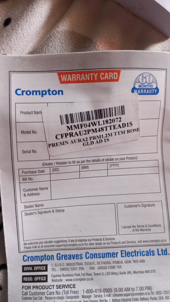 Ravi_T_'s tweet photo. @Crompton_India 
Fan not working help m out asap https://t.co/ahU3qvySE2