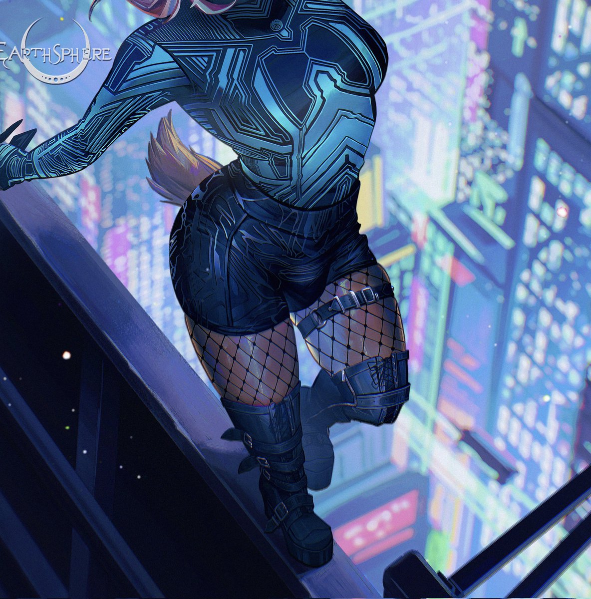 earthsphere_art's tweet photo. Finished commission for @acaposting  🫶🏻
#furry #furryart #cyberpunk #art #digitalart https://t.co/qGqsYfPmLU