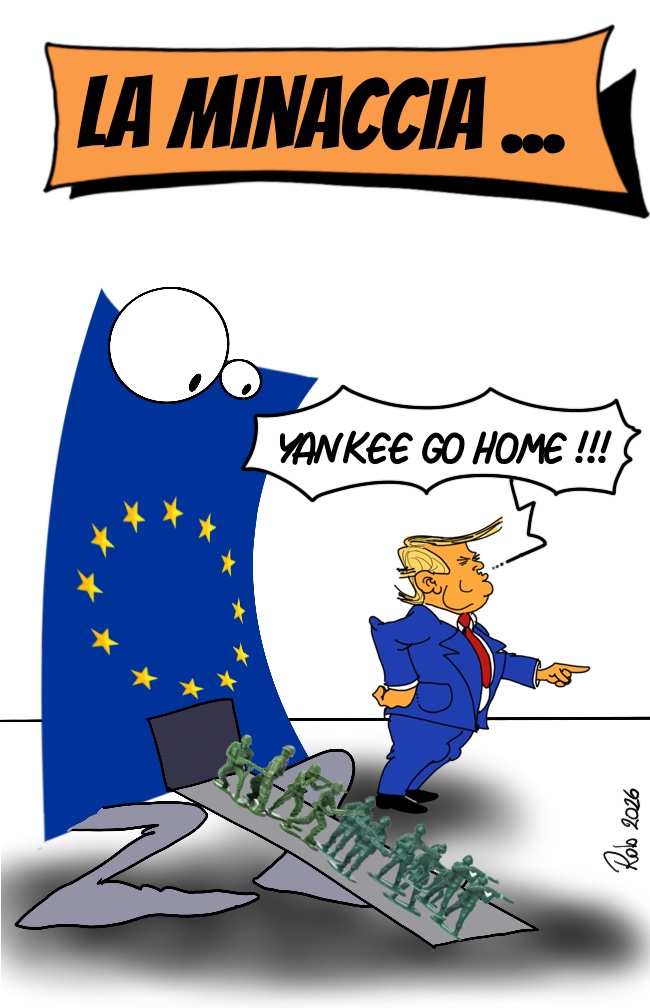 rattigandrawing's tweet image. Il pistola fumante... #satira #vignetta #europa #trump