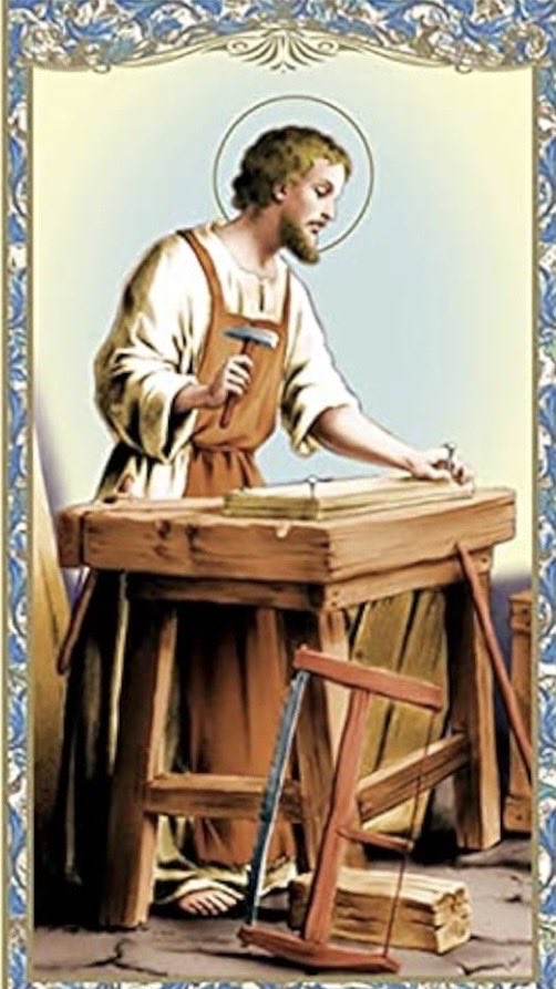 MariaThilaga's tweet photo. This day is also called  Labour Day  and is earmarked for all who toil to meet survival needs . A great role model who guards the work  of all labourers is Saint Joseph , the father of Jesus Christ . During his livelihood , he worked as a carpenter to support his family’s needs . His work was noble and honest . He is remembered during Labour Day to intercede for all Labourers .