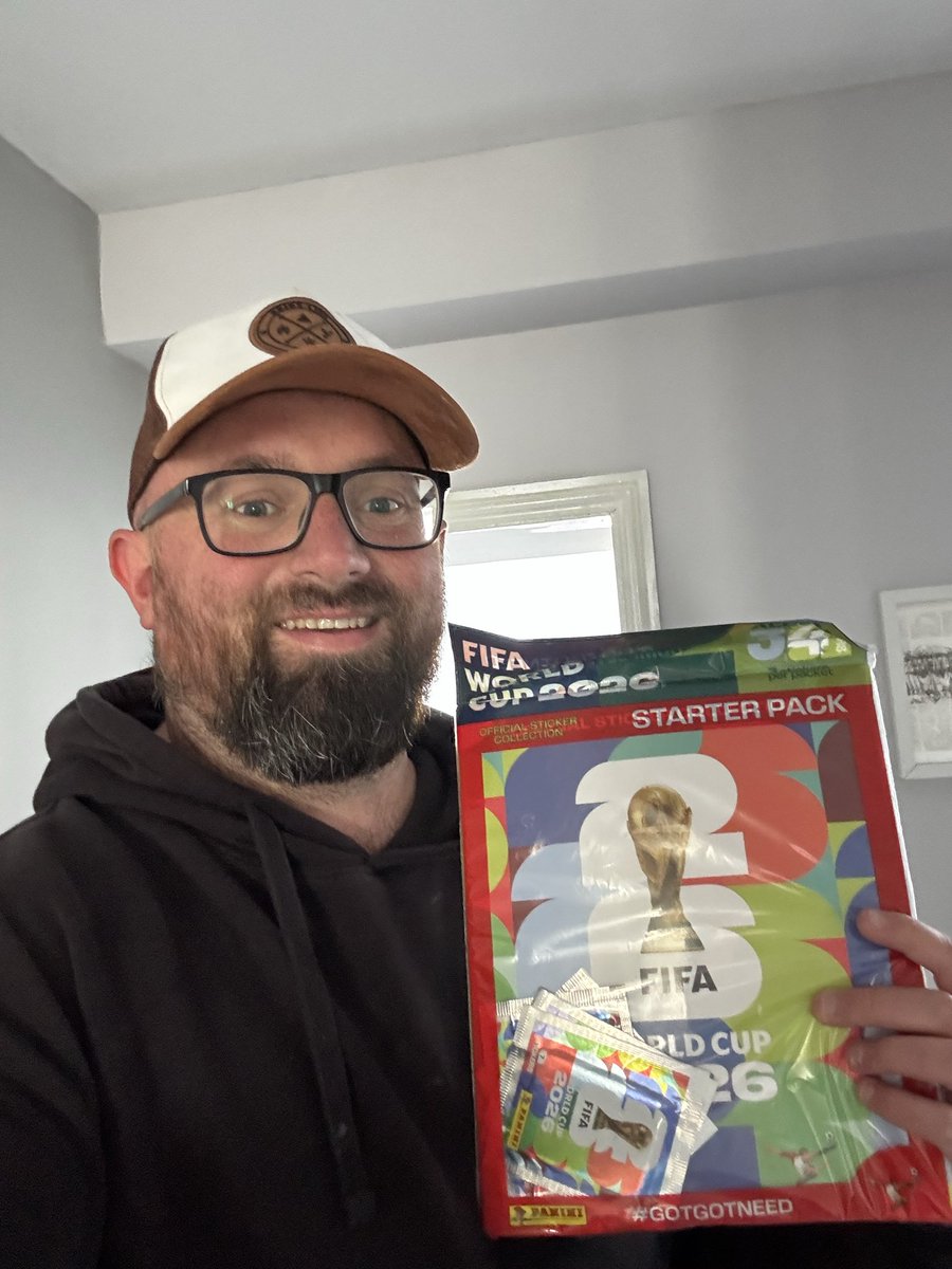 soberfootball's tweet image. Me for the last 4 years:  I am definitely not buying the 2026 #panini world cup sticker album. 

Also me this morning: