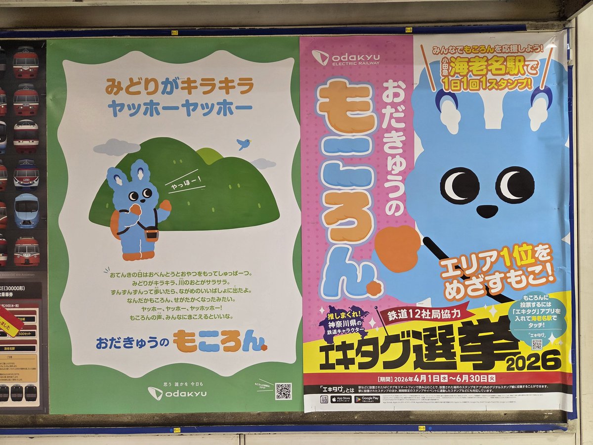 5月になったからもころんポスターも緑なやつになりましたねぇ🐰 #も
