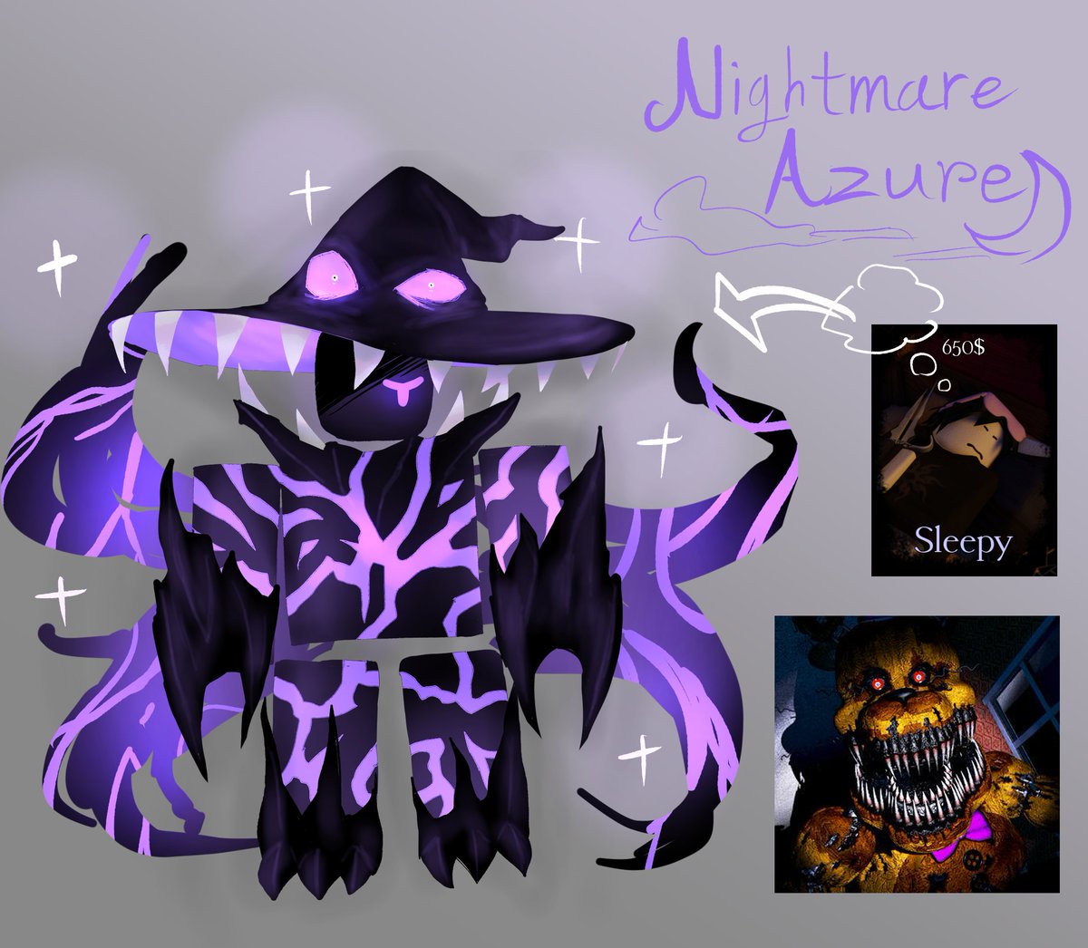 @rblxforsaken Nightmare azure