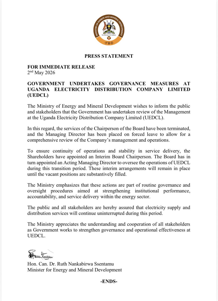 Ruth Nankabirwa Ssentamu tweet media
