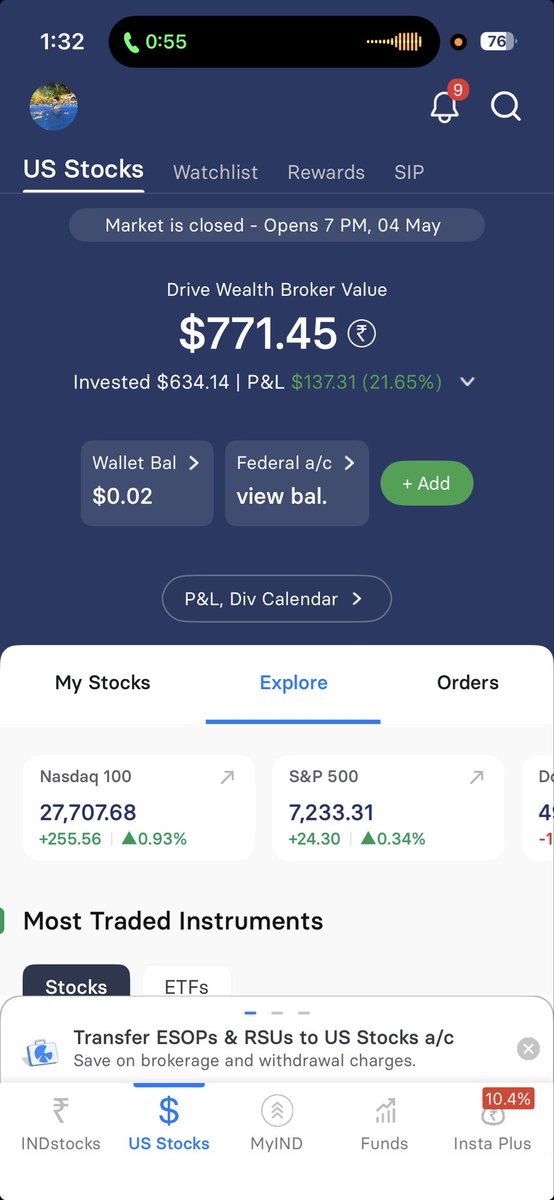 Rohit_sony7's tweet photo. @raghuu187 @Akshat_World I too started around 20 days ago, now I'm doing continue SIP. Planning to move my current half saving into US stocks.
What's your plan ? https://t.co/qpCdC25Btv