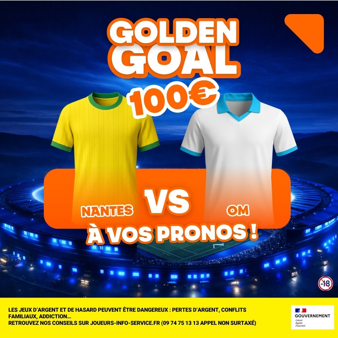 ⏰GOLDEN GOAL 100€ de Betboost Nantes - OM🔥

Devine le premier buteur du match : ???
- Donne ta réponse en comm'
- Like le post
- RT

Fin du jeu 15h00
RDV ce soir pour le TAS ⬇️