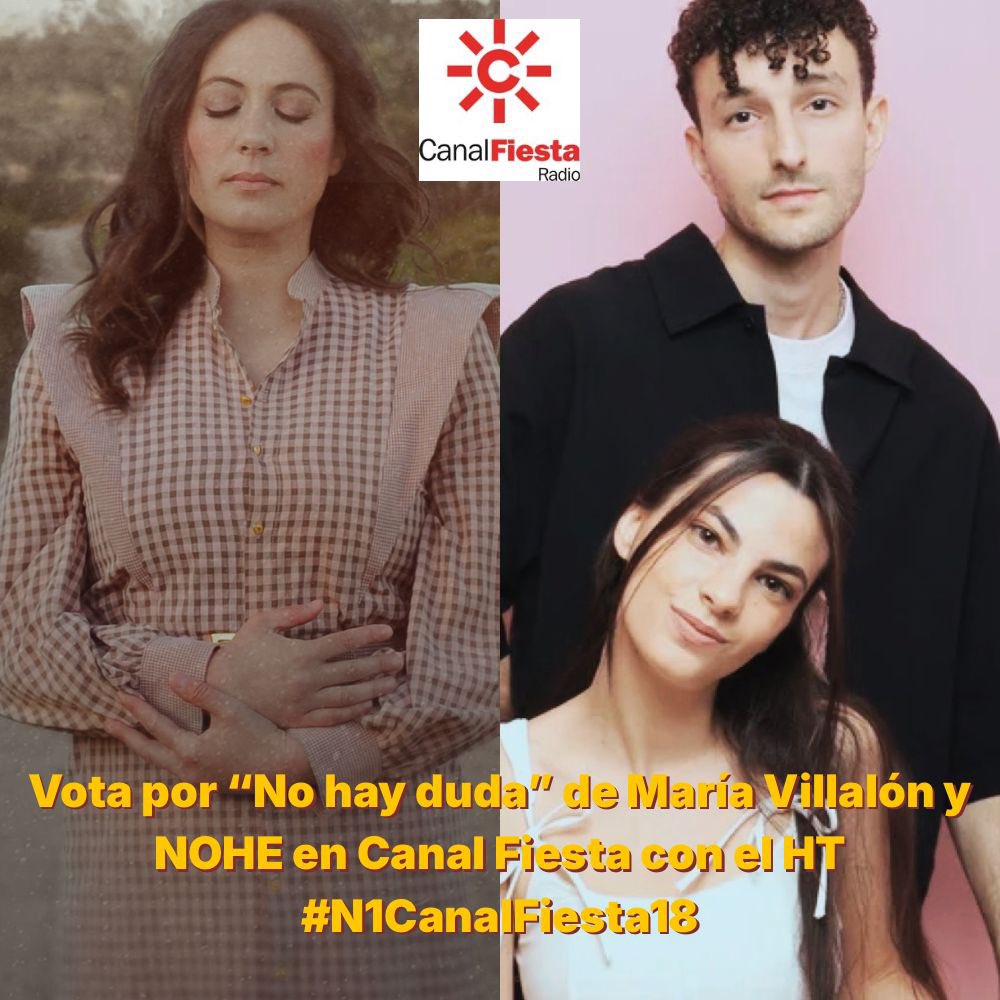 Maria_Villalon's tweet photo. Buenos días 🥰🥰
Espero que hayáis amanecido con ganas de comeros el mundo 🩵🩵

Yo paso por aquí a recordaros que nos haréis muy felices si votáis por “No hay duda” junto a NOHE con el hashtag  #N1CanalFiesta18

¿Conseguiremos entrar en el Top50 de @canalfiesta? 🫣
@dominguezja https://t.co/jjJdQNQj0p