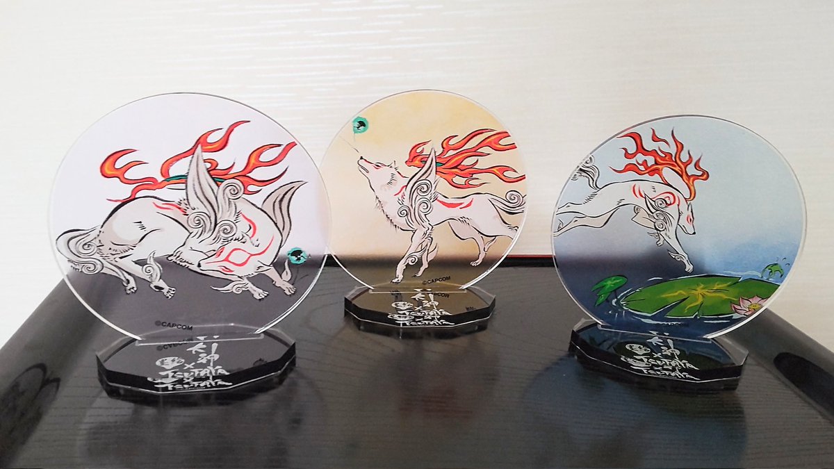 全6種 アマテラス アクリルスタンドコースター 渋谷ツタヤ 大神 その4 渋谷TSUTAYA✕大神 アクリルスタンド キャラクター紹介みたいな