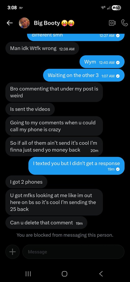 KendoP92212's tweet photo. If you see this dont fwh🤣🤣these hoes BROKE scamming for $25 this stupid mf give me the runaround for 3+ hours so I comment asking to get what I paid for and im weird? #jxnms #jacksonmississippi #jacksonms #freaks #msfreaks https://t.co/YwLgfA5rDD