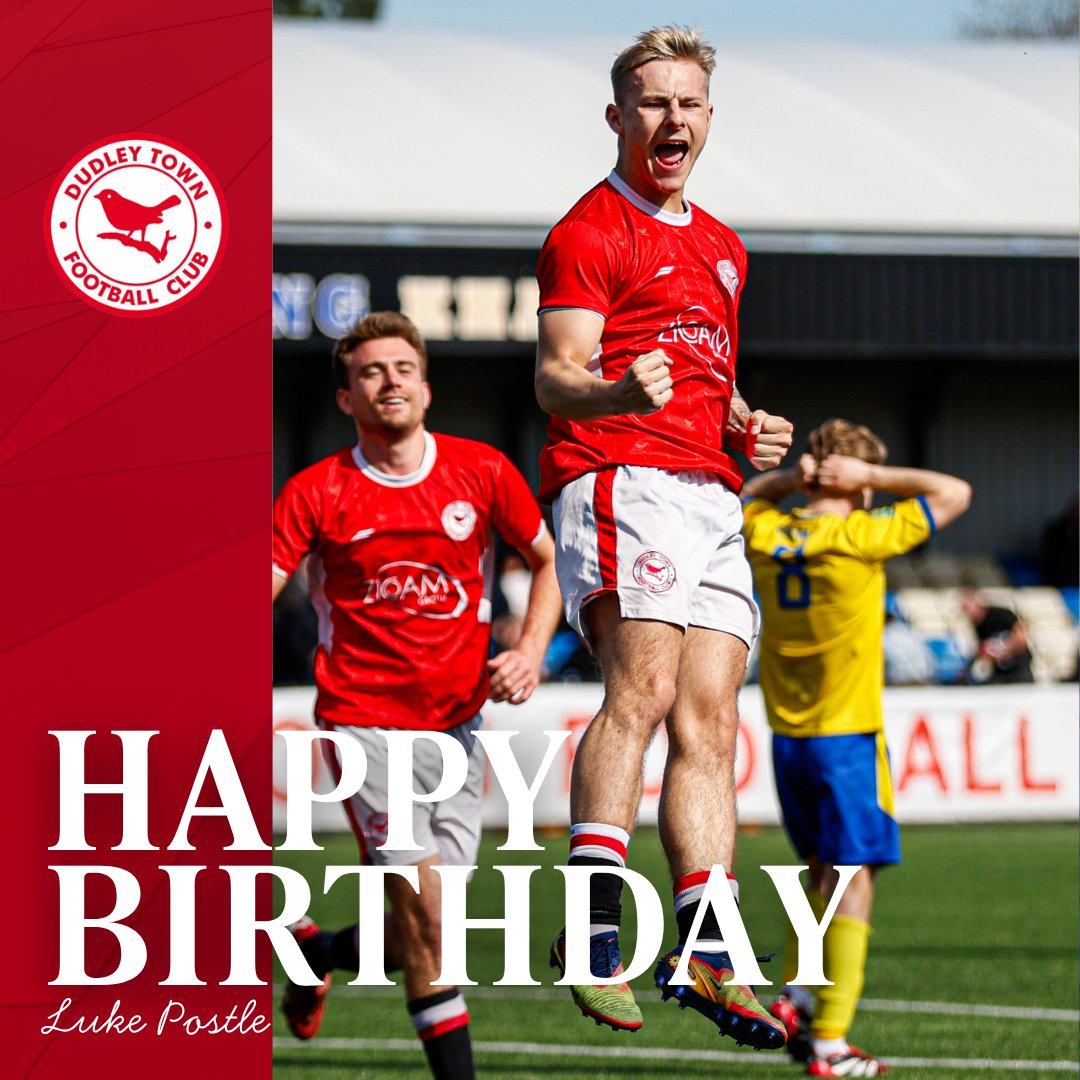DudleyTownFC's tweet photo. Wishing Luke Postle a very happy 19th Birthday today! 🥳

Have a good day, Luke! https://t.co/2tJtjJ2E0m