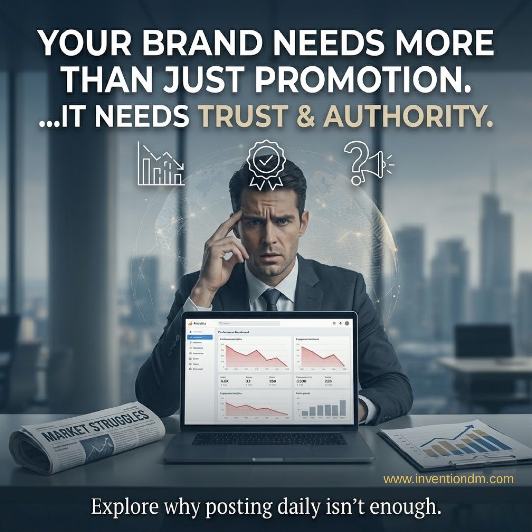 Inventiondm's tweet image. Many businesses post every day.

But posting alone does not build a brand.

The real question:
Are people noticing your business, trusting it, and remembering it?
That is where visibility, PR, content, and digital strategy working together.

#BrandVisibility #BusinessGrowth