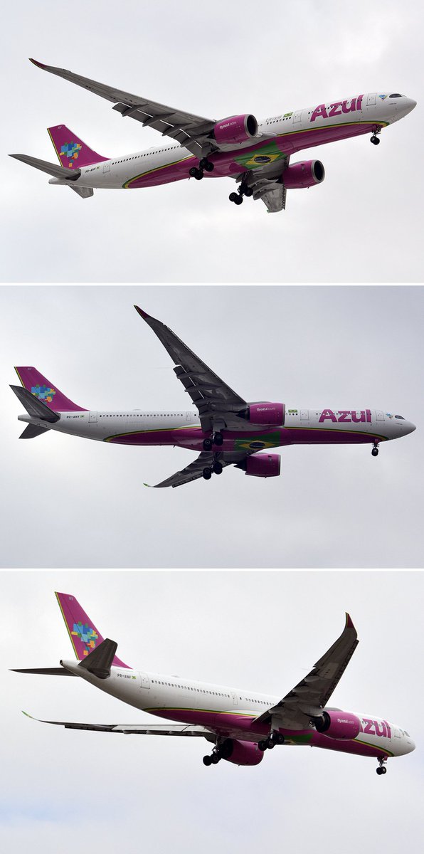 pedrospotter's tweet photo. #BuenosDias aterrizamos hoy #Sabado muy nublado con el vuelo AD8754 procedente de #Campinas (VCP)

✈️
#Airbus #A339 (PR-ANV) @azulinhasaereas luciendo librea Rosa
Bautizado como La Belle Azul
✈️

#aviation #Brasil #avgeek #aviation4u #aviationlovers #planespotting #spotter https://t.co/xnJfQVQhk1