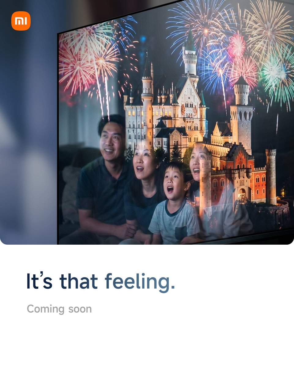 XiaomiIndonesia's tweet photo. It's that feeling, when the screen pulls you closer.
Seakan-akan kamu ikut masuk ke dalam momennya!
Coming soon.
#LiveRightLiveSmart
#XiaomiIndonesia https://t.co/wTkNEnD75D