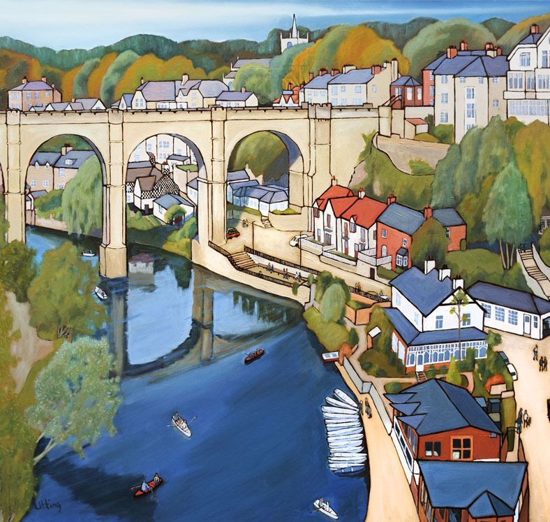 ArtistUtting's tweet image. Prints and cards delivered yesterday to Inger&amp;amp;Rae on Kings Road in Harrogate. 
They'd like some Harrogate ones, but I haven't painted Harrogate in the spring yet. So Knaresborough is the local choice.

#shoplocal #friendlylocal #springsun