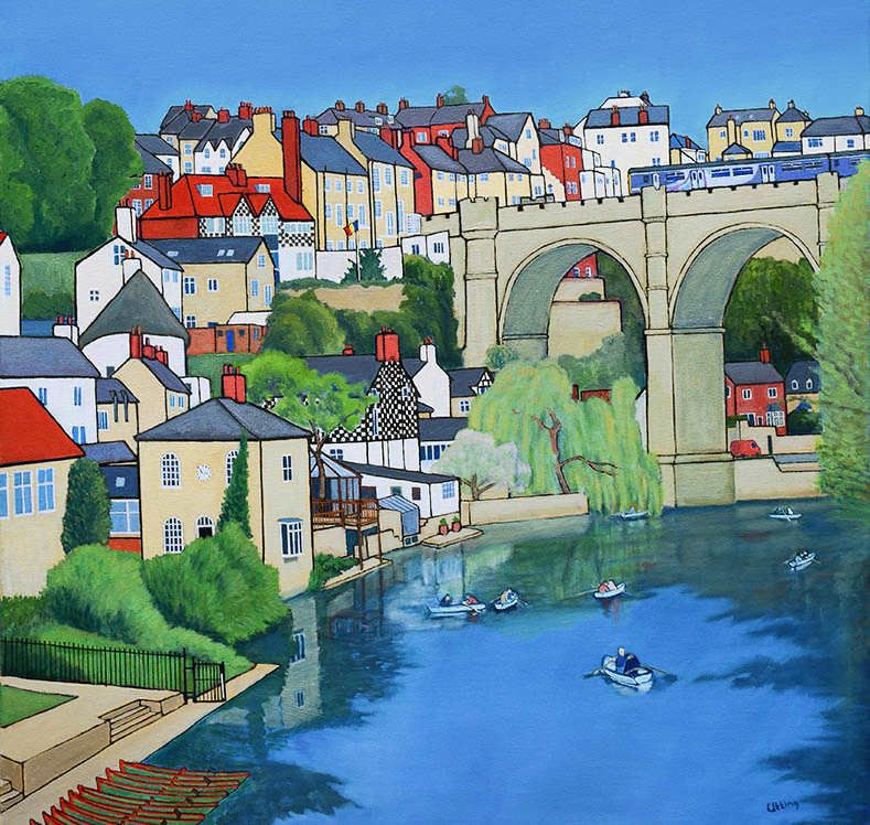 ArtistUtting's tweet image. Prints and cards delivered yesterday to Inger&amp;amp;Rae on Kings Road in Harrogate. 
They'd like some Harrogate ones, but I haven't painted Harrogate in the spring yet. So Knaresborough is the local choice.

#shoplocal #friendlylocal #springsun