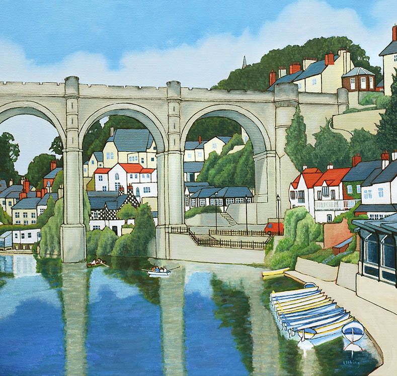 ArtistUtting's tweet image. Prints and cards delivered yesterday to Inger&amp;amp;Rae on Kings Road in Harrogate. 
They'd like some Harrogate ones, but I haven't painted Harrogate in the spring yet. So Knaresborough is the local choice.

#shoplocal #friendlylocal #springsun